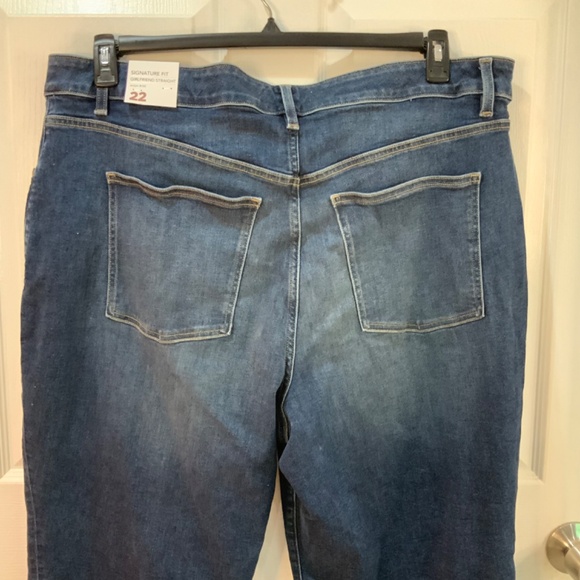 Lane Bryant High Rise Girlfriend Straight Jeans Tie Dye Boho Crop Size 22 New - Picture 5 of 9